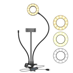 MOVO Ring Light with Flexible Arms